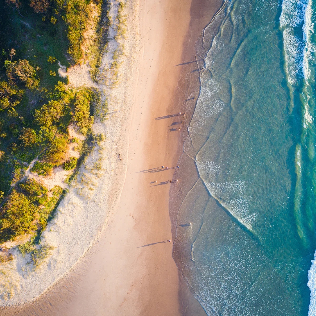 peregian beach aerial view