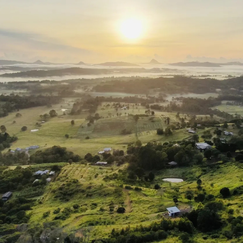 aerial photo of eumundi