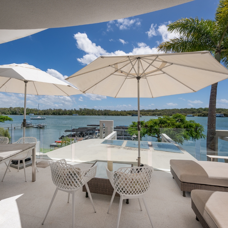 luxury riverside escape