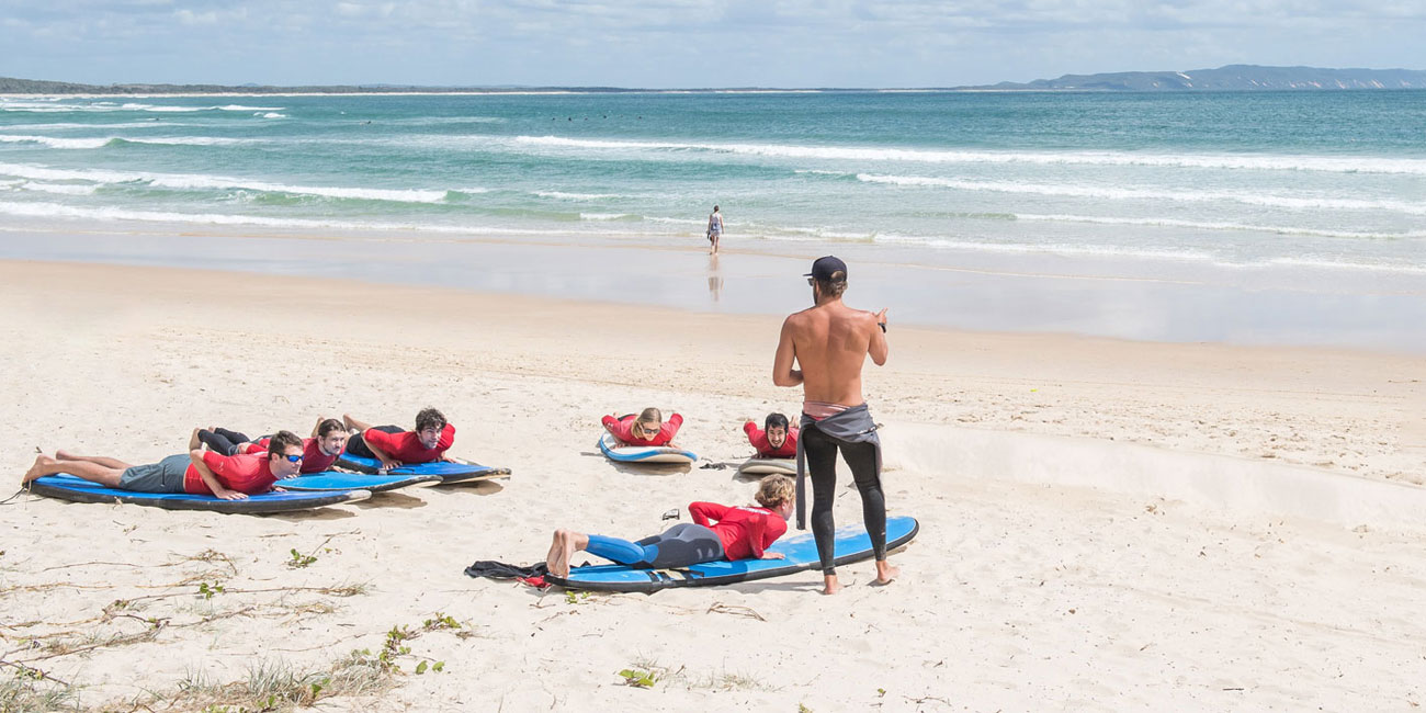 There are so many things to do during school holidays in Noosa, Learn to Surf Noosa is so much fun