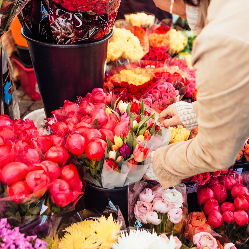noosa farmers market flowers