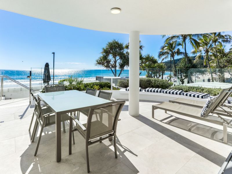 Patio overlooking Hastings Street Noosa